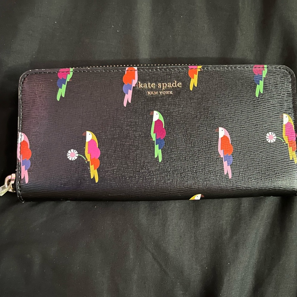 Kate Spade Flock Party Parrot Wallet